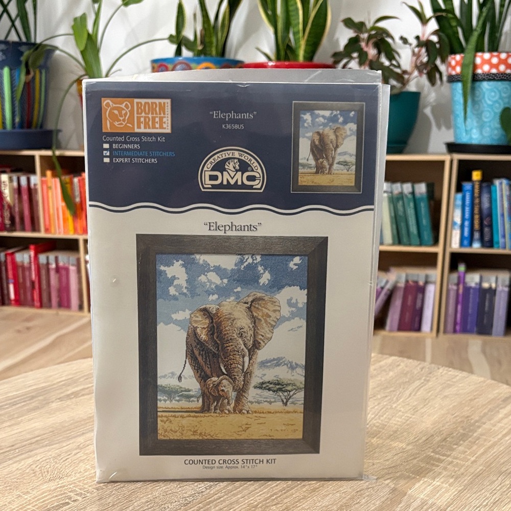 DMC Elephant Cross Stitch Kit